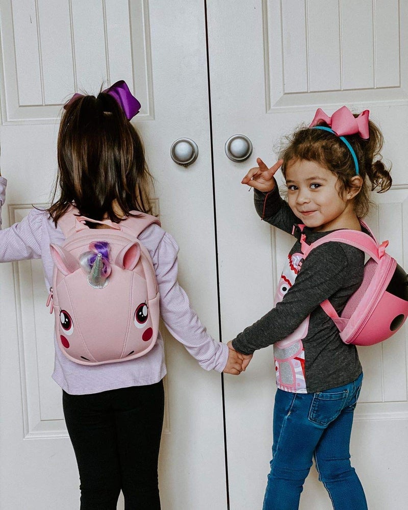 KIDDIETOTES Unicorn Plush Softcase Backpack for Kids, Toddlers, Children - Perfect for Daycare, Preschool, Kindergarten and Elementary School - Image 5